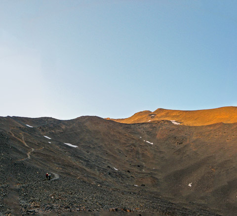 Montée vers le col