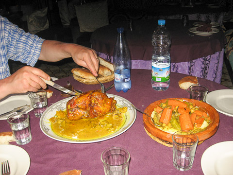 Repas au Riad Omar